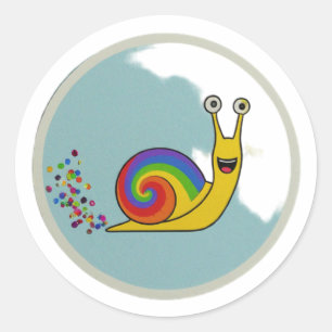 Muschel Ja! Nehmen Sie es langsamer Aufkleber