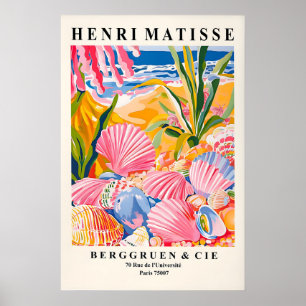 Muschel Kunst Druck Strand Coastal, Matisse Stil Poster