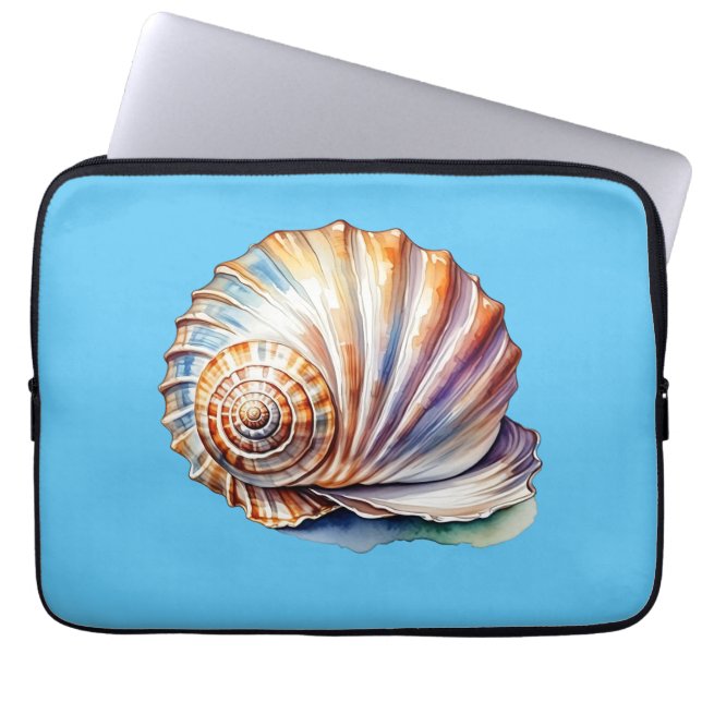 Muschel Laptop Sleeve (Vorderseite)
