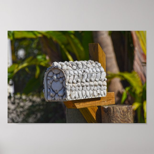 Muschel Mailbox, Fort Myers Beach, Florida Poster (Vorne)
