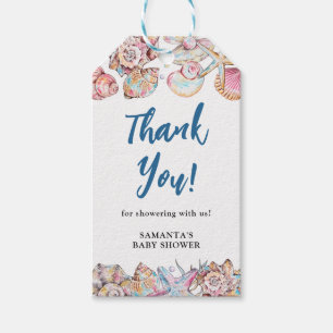 Muschel Meer Sie bald Baby Shower Danke Geschenkanhänger