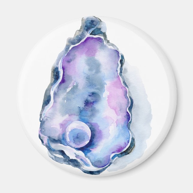 Muschel mit Perle Magnet (Vorne)
