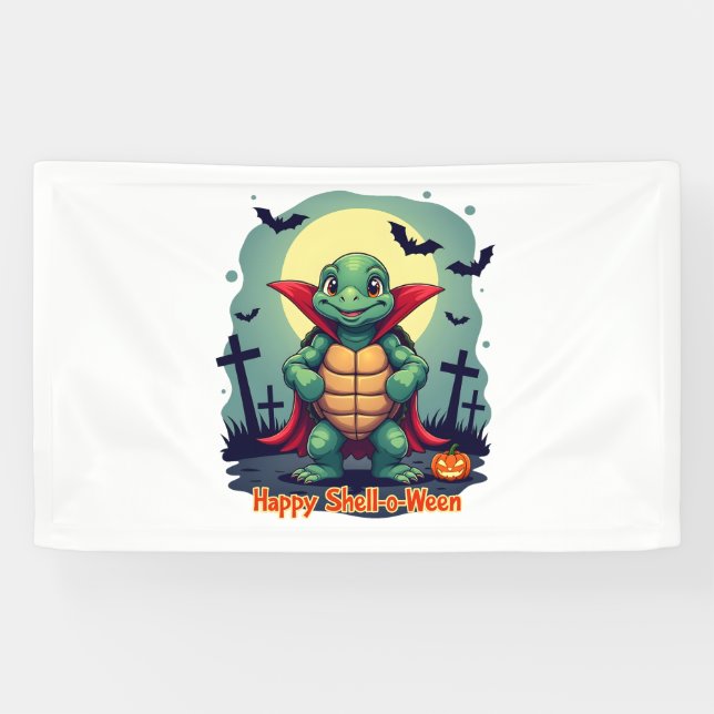 Muschel-o-Ween Turtle Banner (Horizontal)