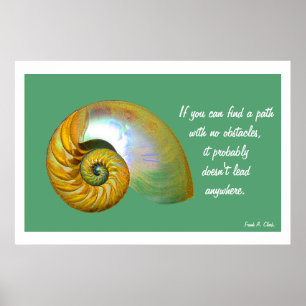 Muschel-Plakat Inspirational Quote.3 des Poster