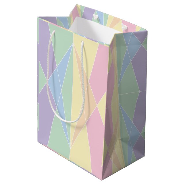 Muschel (Planar) Mittlere Geschenktüte (Rückseite Schrägansicht)