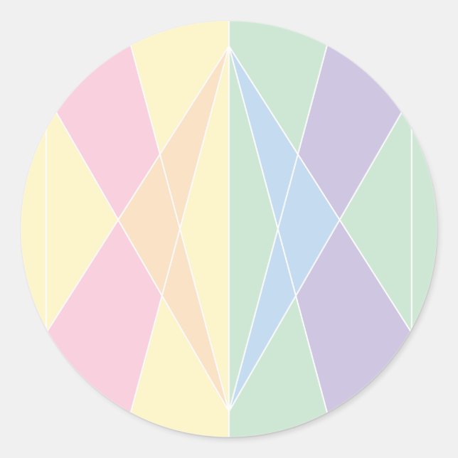 Muschel (Planar) Runder Aufkleber (Vorderseite)