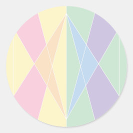 Muschel (Planar) Runder Aufkleber