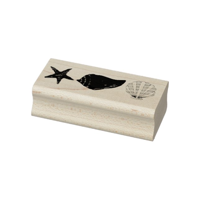 Muschel Seashell Conch Starfish Beach Gummistempel (Stempel)