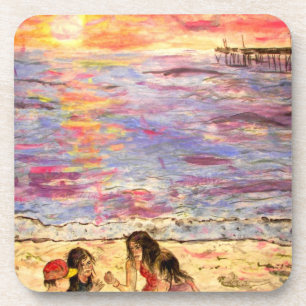 Muschel Seekers Getränkeuntersetzer