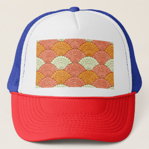 Muschel Spektakel: Abstrakte Meeresmuster Truckerkappe