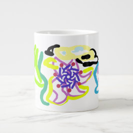 Muschel und Seestern Jumbo-Tasse