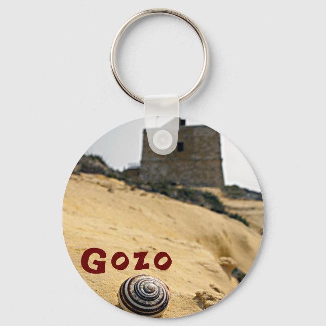Muschel und Tower, Gozo, Malta Schlüsselanhänger (Vorderseite)