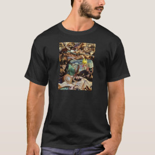 Muschel von Gelben und Pflaumen T-Shirt