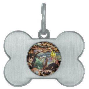 Muschel von Gelben und Pflaumen Tiermarke