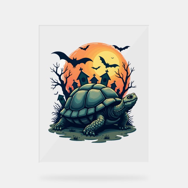 Muschel von Screams Turtle Acrylschild (Vorderseite)