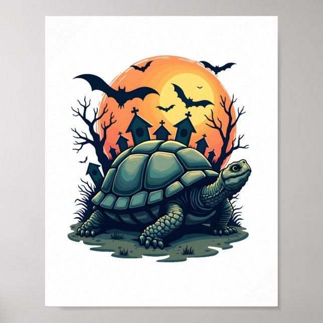Muschel von Screams Turtle Poster (Vorne)