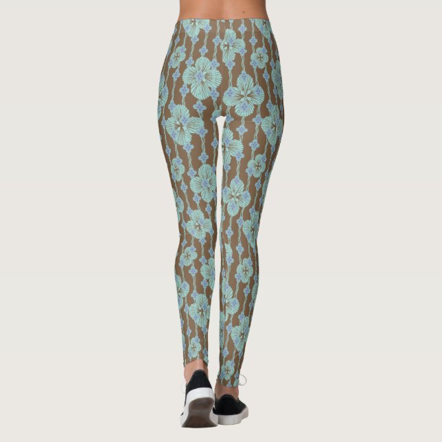 Muschel Wir? Muster Leggings (Rückseite)