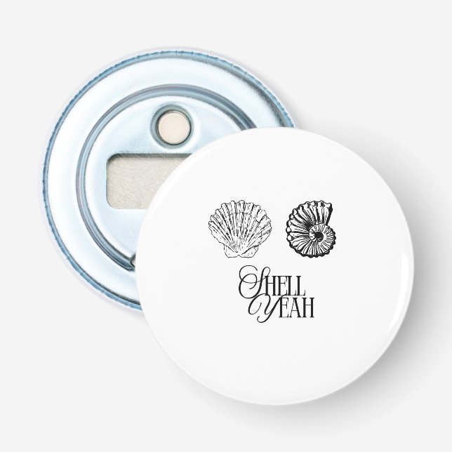 Muschel Yeah Flaschenöffner (Vorderseite)