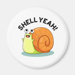 Muschel Yeah Funny Snail Pub Magnet