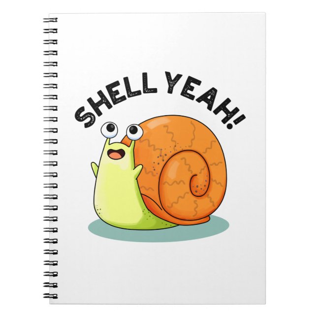 Muschel Yeah Niedlich Snail Pub Notizblock (Vorderseite)