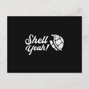 Muschel Yeah Schildkröten Ozean Funny Geschenk Postkarte