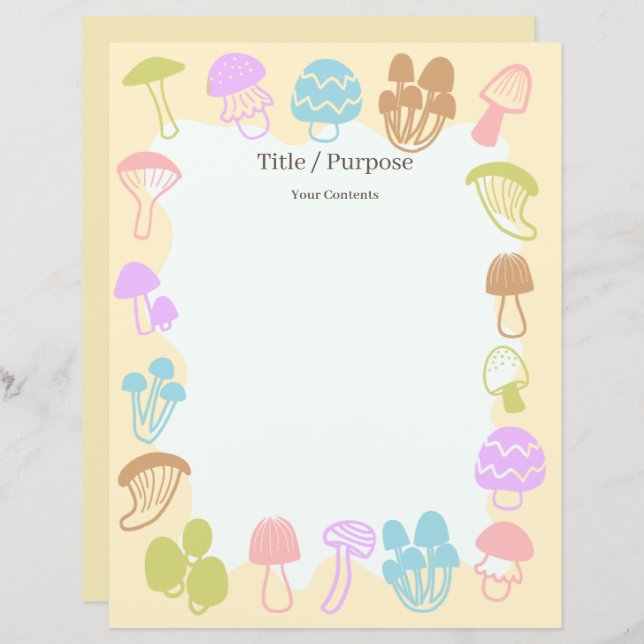 Muschelfarben im Pilz (Vorne/Hinten)