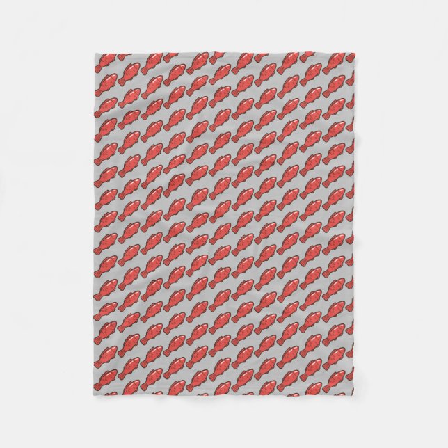 Muschelfisch Fleecedecke (Vorderseite)