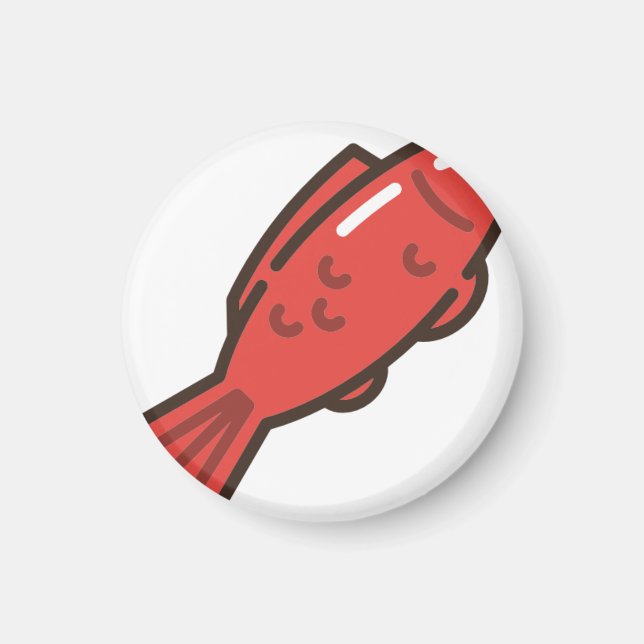 Muschelfisch Magnet (Vorne)