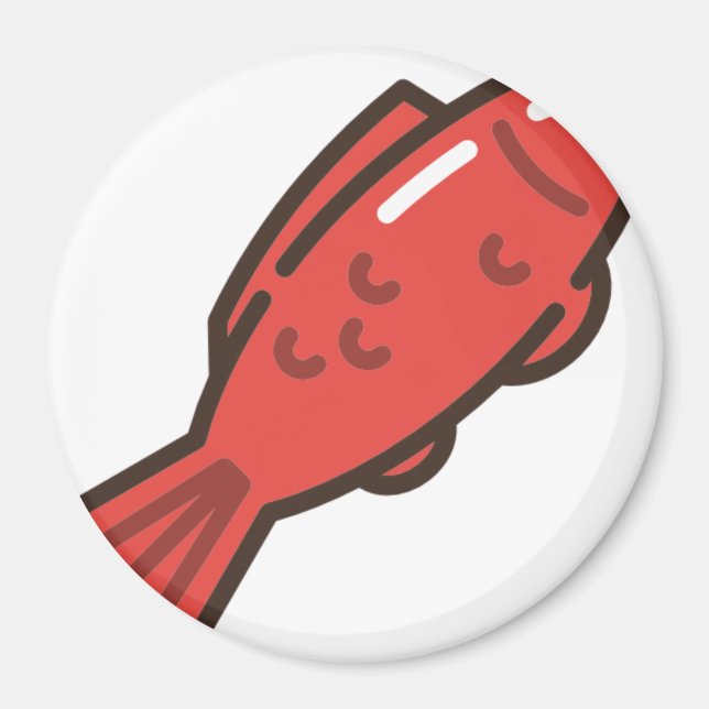 Muschelfisch Magnet (Vorne)