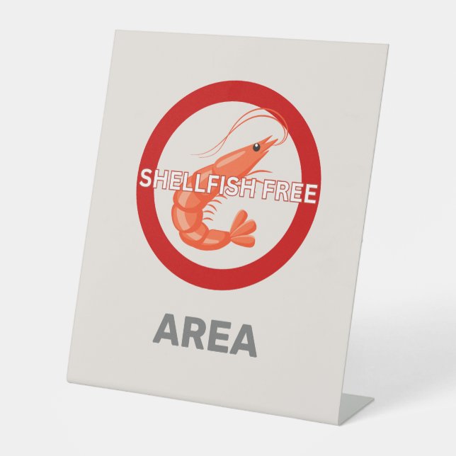 Muschelfreie Zone - angepasster Warnhinweis für Le Sockelschild (Vorderseite)