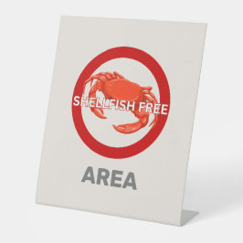Muschelfreie Zone - angepasster Warnhinweis für Le Sockelschild