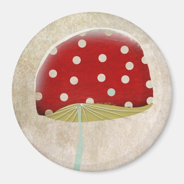 Muschelgelber Wald-Magnet smurf Lebensraum Magnet (Vorne)