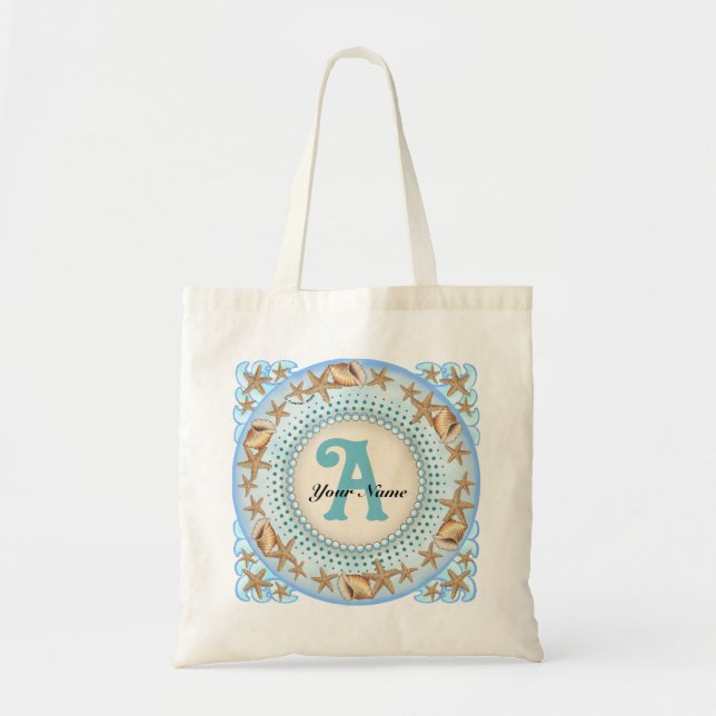 Muschelmonogramm  tragetasche (Vorne)