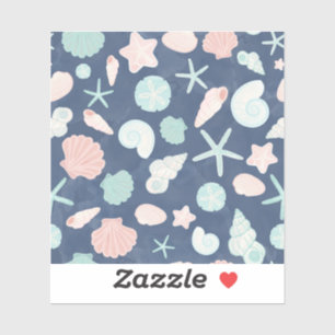 Muschelmuster Aufkleber