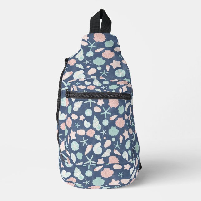 Muschelmuster Crossbody Bag (Vorderseite)