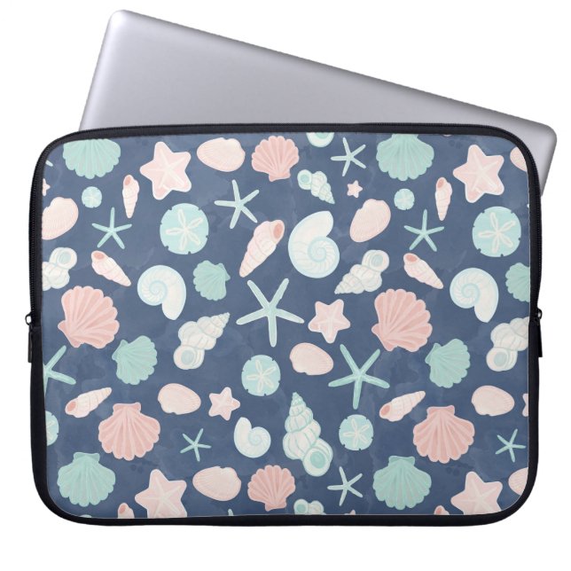 Muschelmuster Laptopschutzhülle (Vorderseite)