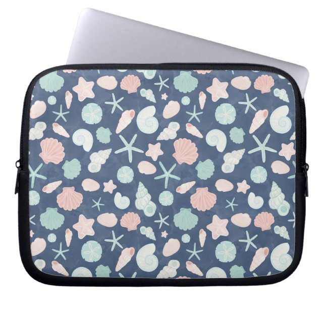 Muschelmuster Laptopschutzhülle (Vorderseite)