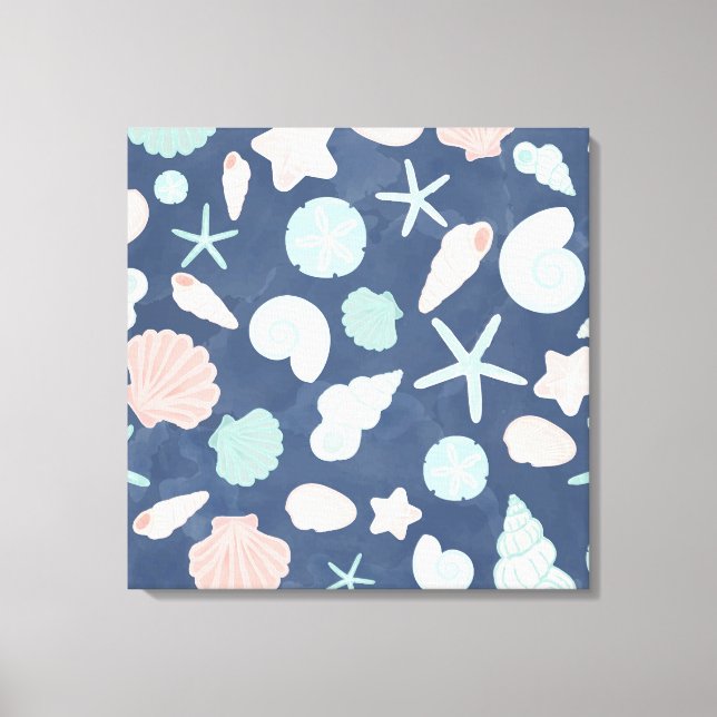 Muschelmuster Leinwanddruck (Vorderseite)