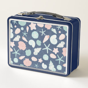 Muschelmuster Metall Brotdose