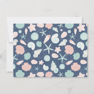 Muschelmuster Mitteilungskarte