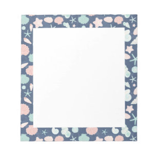 Muschelmuster Notizblock