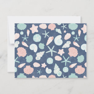 Muschelmuster Postkarte
