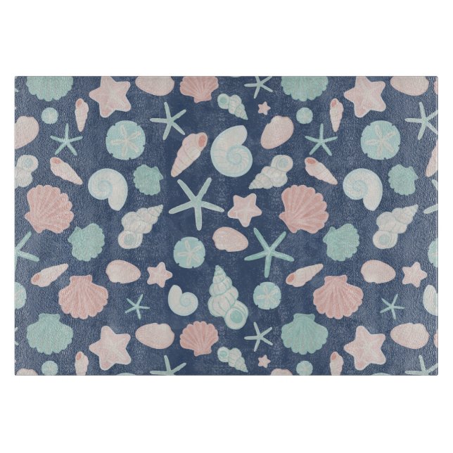 Muschelmuster Schneidebrett (Vorderseite)