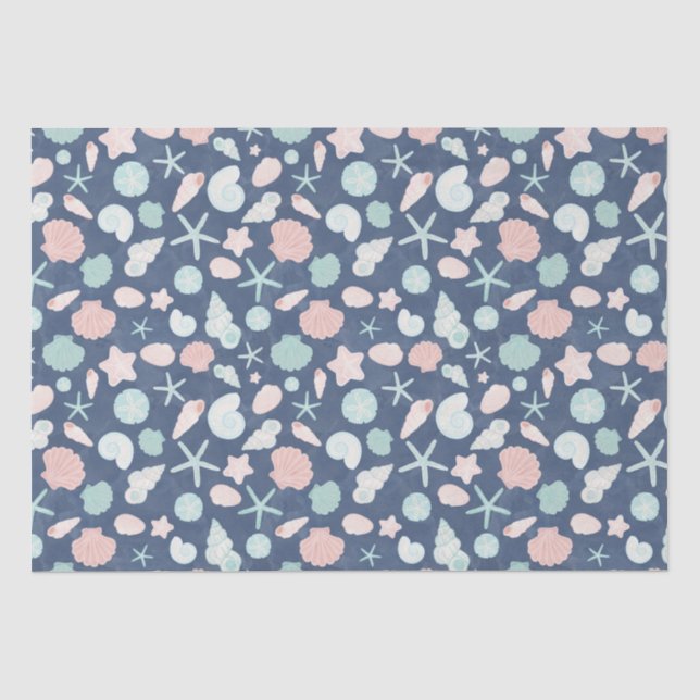 Muschelmuster Seidenpapier (Vorderseite)