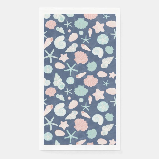 Muschelmuster Serviette (Vorderseite)