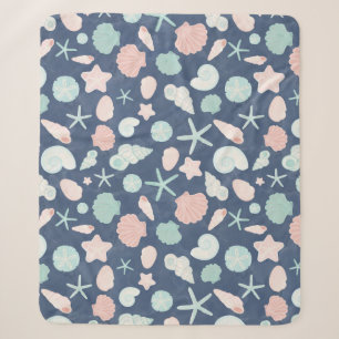 Muschelmuster Sherpadecke