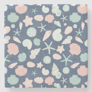 Muschelmuster Steinuntersetzer