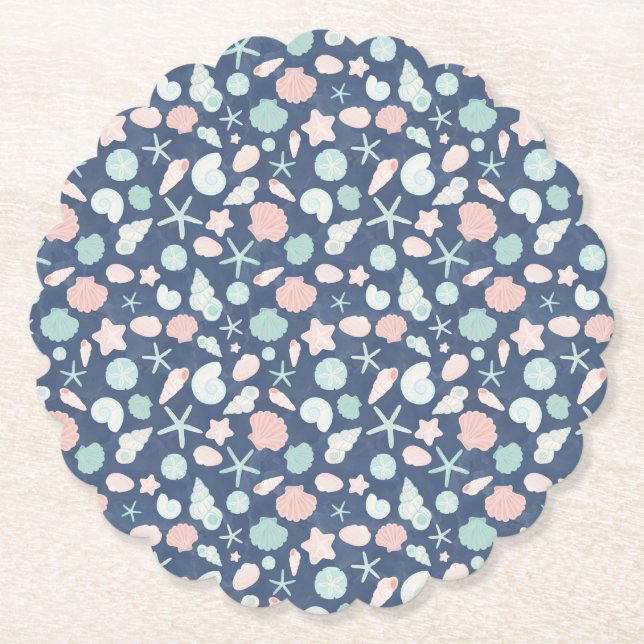 Muschelmuster Untersetzer (Vorderseite)