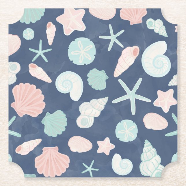 Muschelmuster Untersetzer (Vorderseite)