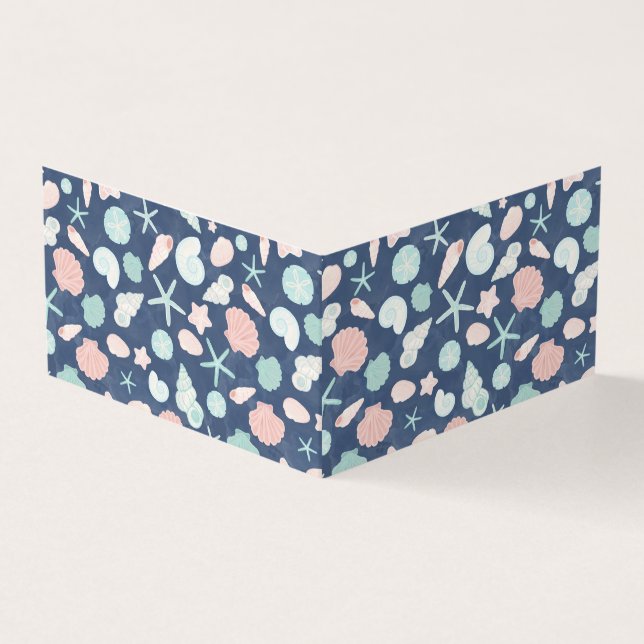 Muschelmuster Visitenkarten (Vorderseite)